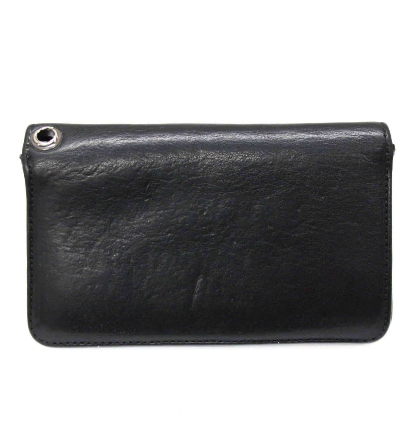 CHROME HEARTS Cross Button 1-Zip Patch Wallet Size ONE SIZE