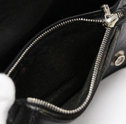 CHROME HEARTS Cross Button 1-Zip Patch Wallet Size ONE SIZE