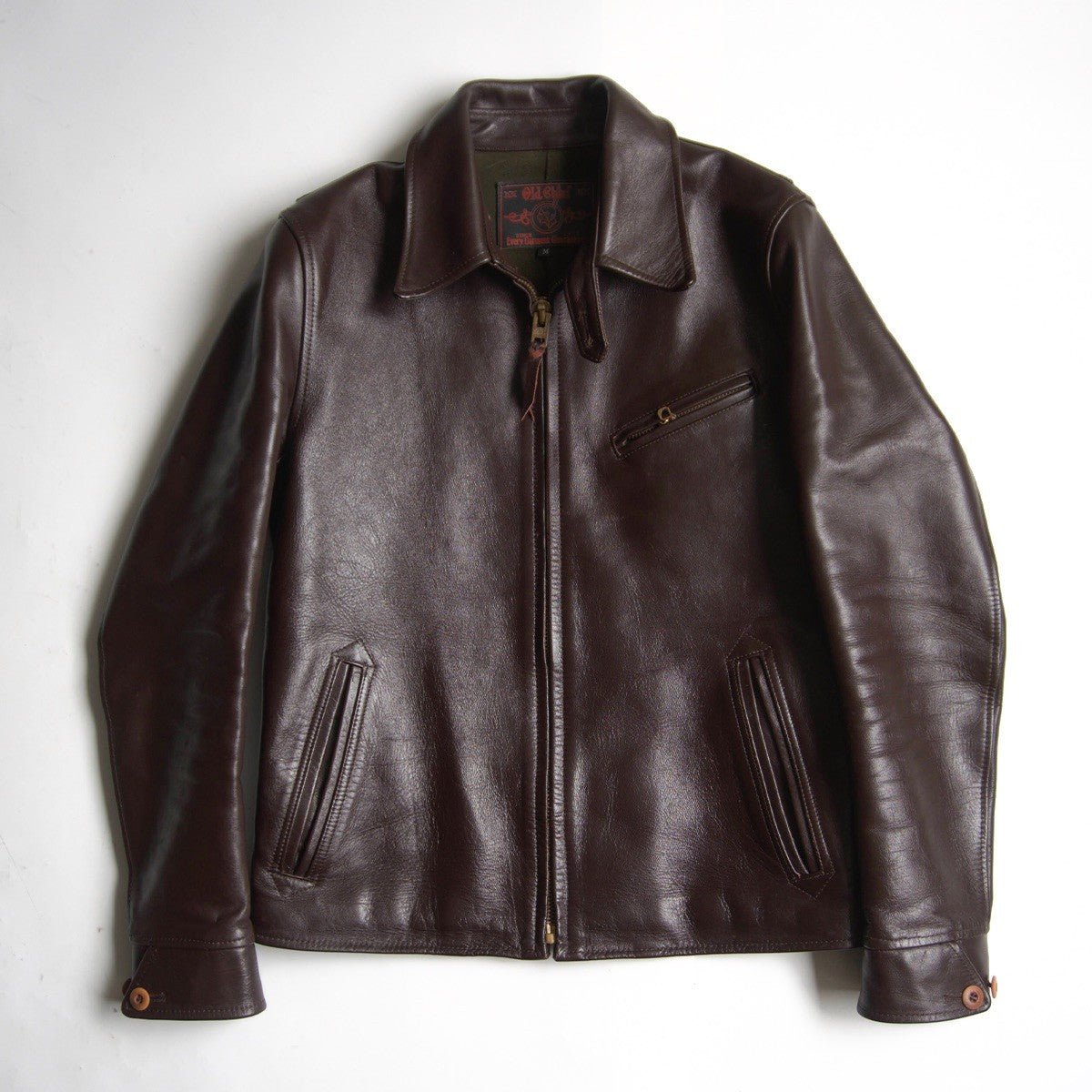 OLD CHIEF Y'2 LEATHER Horsehide Single Rider Jacket Size M
