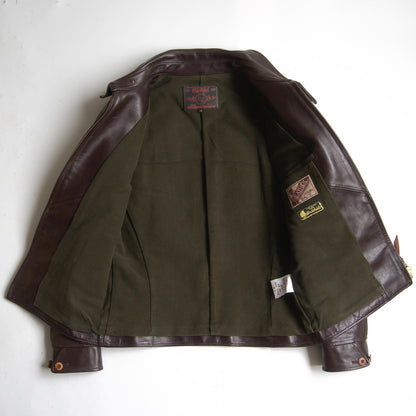 OLD CHIEF Y'2 LEATHER Horsehide Single Rider Jacket Size M