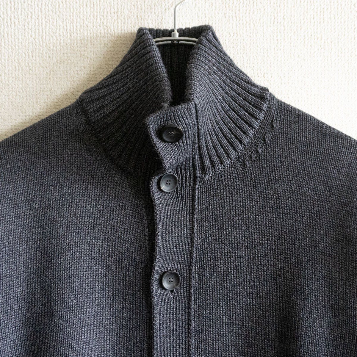 Zanone Wool Cardigan Gray Size 52