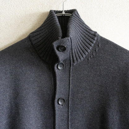 Zanone Wool Cardigan Gray Size 52