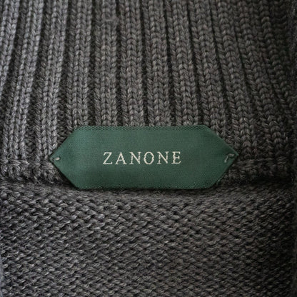 Zanone Wool Cardigan Gray Size 52