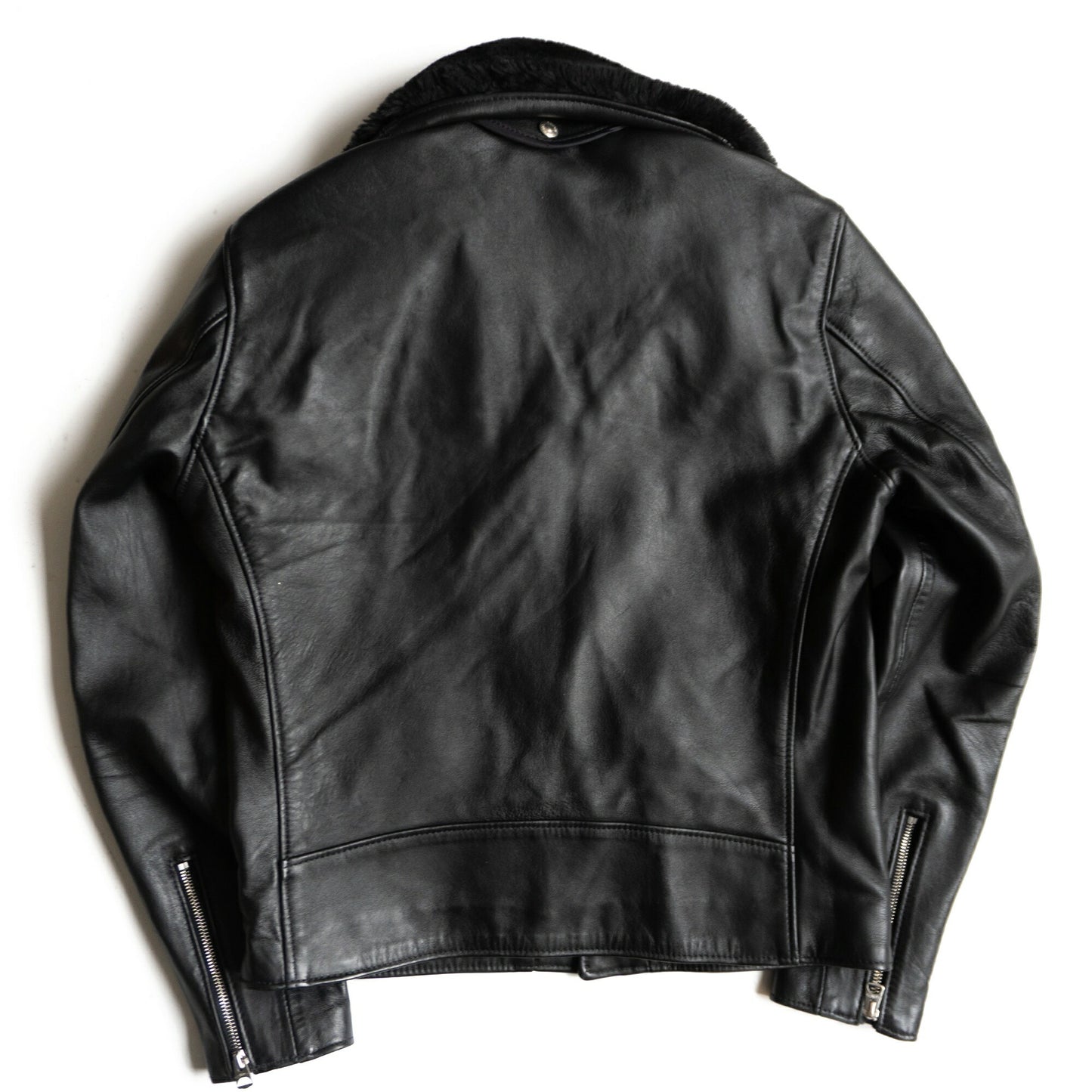 Schott Lamb Double Rider Jacket Size 40