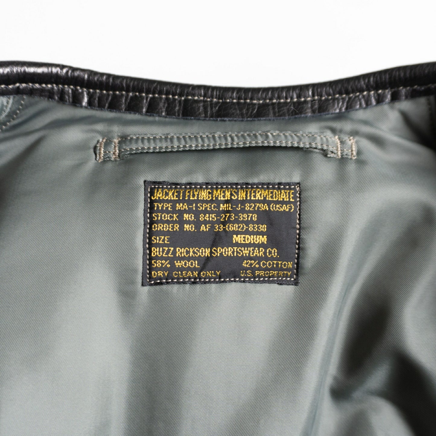 Buzz Rickson's MA-1 Flight Jacket Green Size M