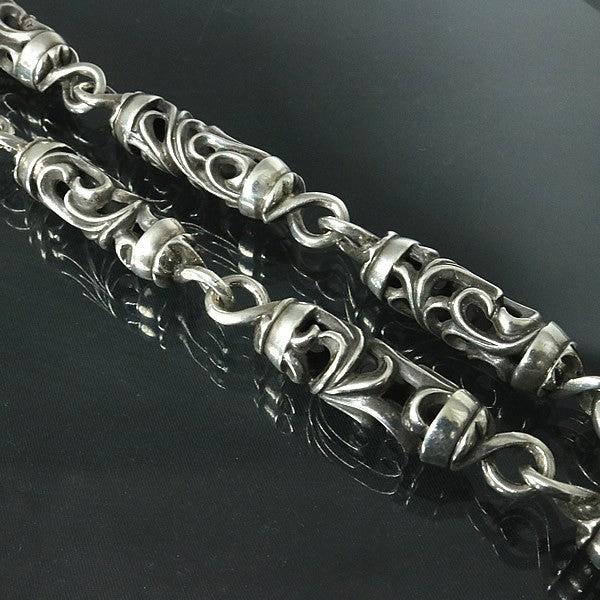 CHROME HEARTS 2 Clip Floral Wallet Chain Size ONE SIZE