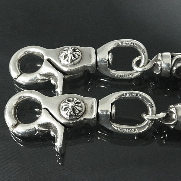 CHROME HEARTS 2 Clip Floral Wallet Chain Size ONE SIZE