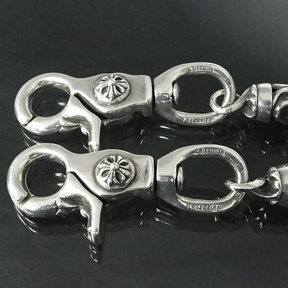 CHROME HEARTS 2 Clip Floral Wallet Chain Size ONE SIZE