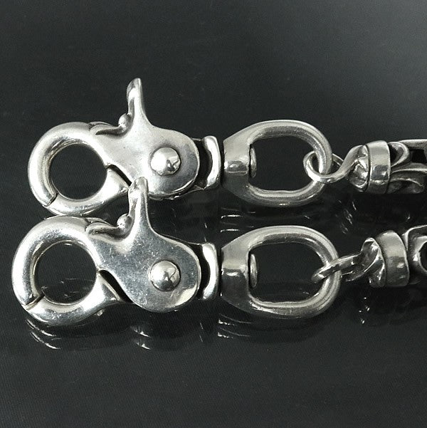 CHROME HEARTS 2 Clip Floral Wallet Chain Size ONE SIZE