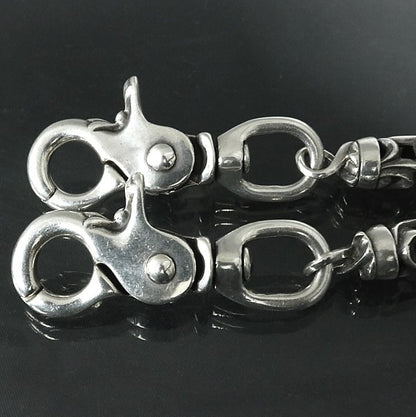 CHROME HEARTS 2 Clip Floral Wallet Chain Size ONE SIZE