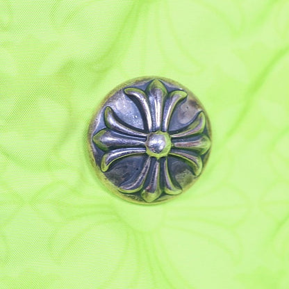 CHROME HEARTS STIFF CH Plus Pattern Down Lime Green Vest Size M