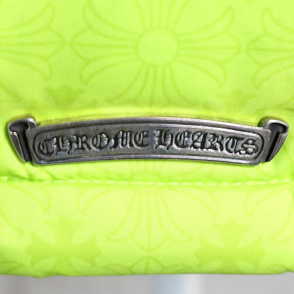 CHROME HEARTS STIFF CH Plus Pattern Down Lime Green Vest Size M