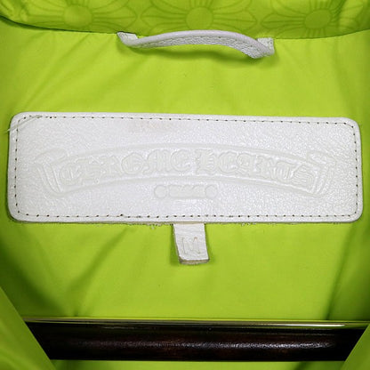 CHROME HEARTS STIFF CH Plus Pattern Down Lime Green Vest Size M