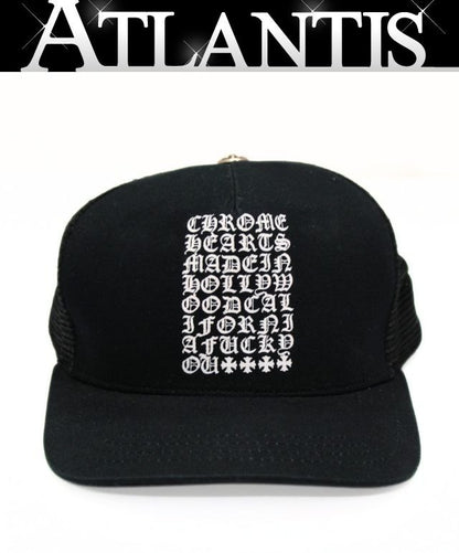 CHROME HEARTS "FUCK YOU" Made In Trucker Cap Size ONE SIZE