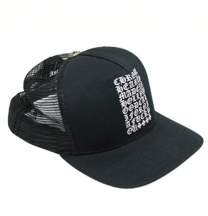CHROME HEARTS "FUCK YOU" Made In Trucker Cap Size ONE SIZE