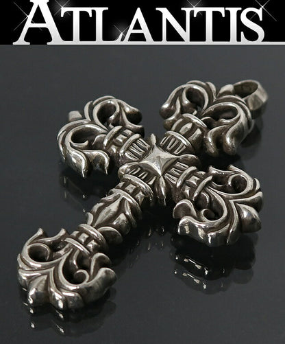 CHROME HEARTS Small Filigree Cross Charm SV925 Size ONE SIZE