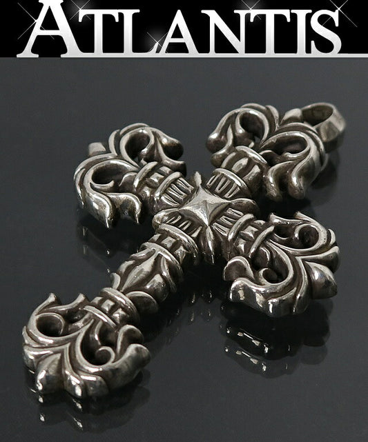 CHROME HEARTS Small Filigree Cross Charm SV925 Size ONE SIZE