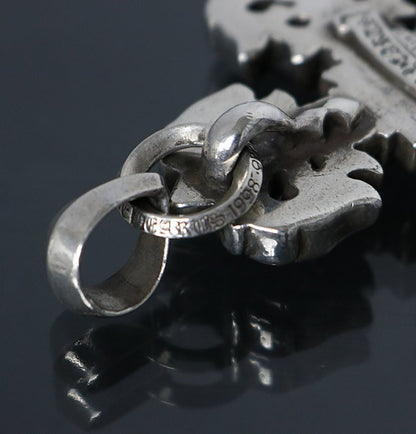 CHROME HEARTS Small Filigree Cross Charm SV925 Size ONE SIZE