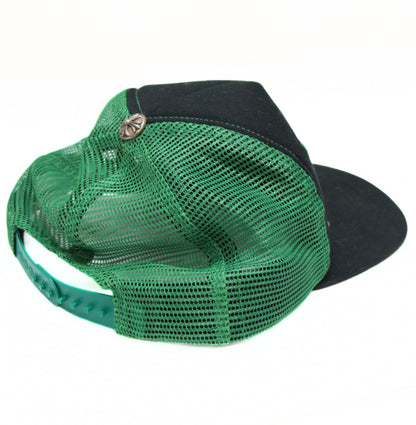 CHROME HEARTS Black/Green CH Logo Trucker Cap Size ONE SIZE