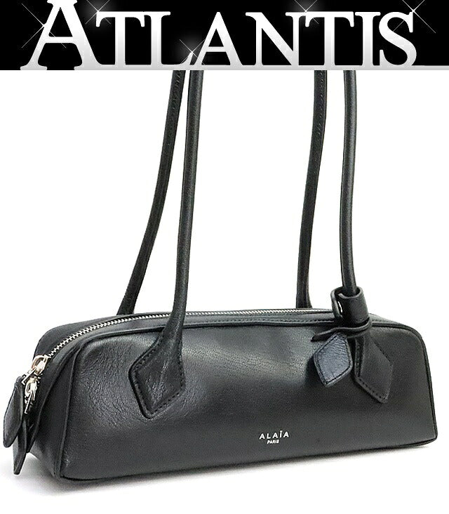 ALAIA Le Teckel Small Leather Bag Black Size ONE SIZE