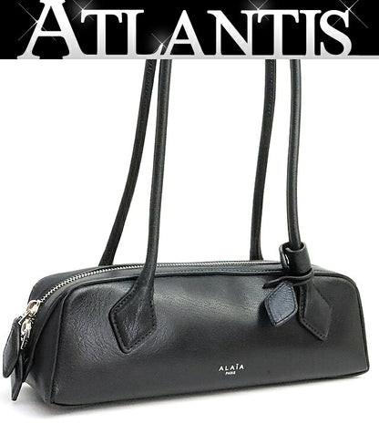 ALAIA Le Teckel Small Leather Bag Black Size ONE SIZE