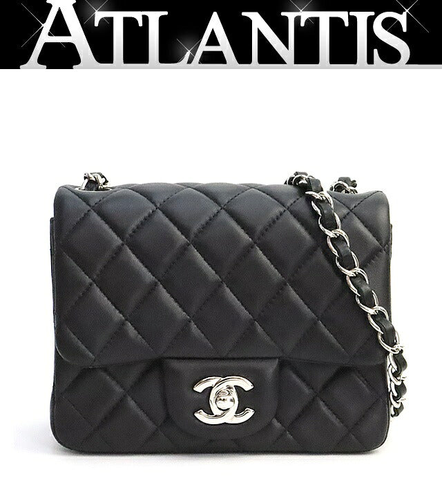CHANEL Mini Matelasse 17 Lambskin Bag Black Size ONE SIZE