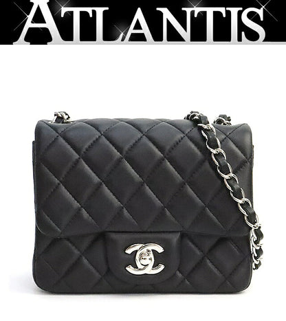 CHANEL Mini Matelasse 17 Lambskin Bag Black Size ONE SIZE