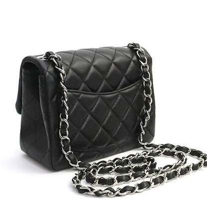 CHANEL Mini Matelasse 17 Lambskin Bag Black Size ONE SIZE