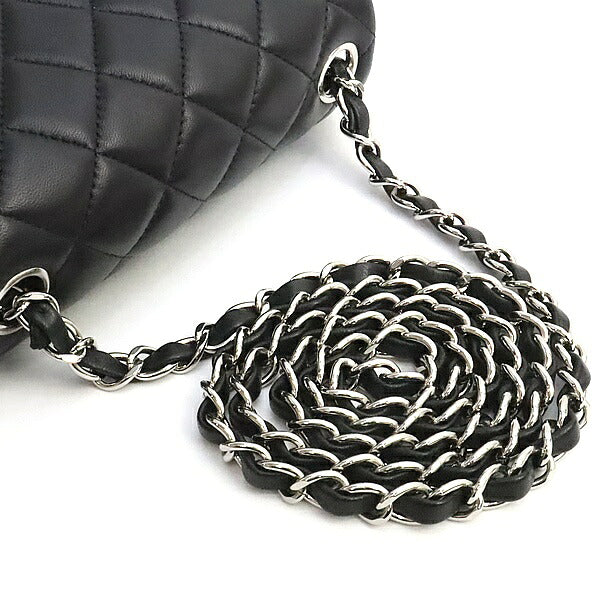 CHANEL Mini Matelasse 17 Lambskin Bag Black Size ONE SIZE