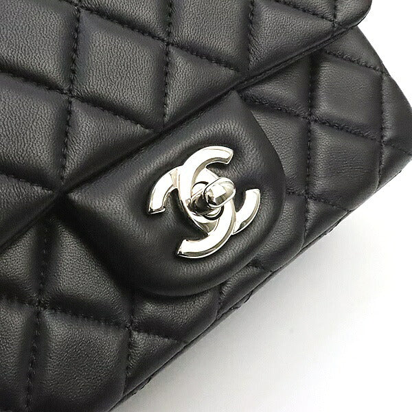 CHANEL Mini Matelasse 17 Lambskin Bag Black Size ONE SIZE