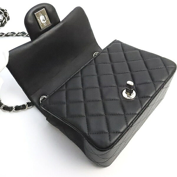 CHANEL Mini Matelasse 17 Lambskin Bag Black Size ONE SIZE