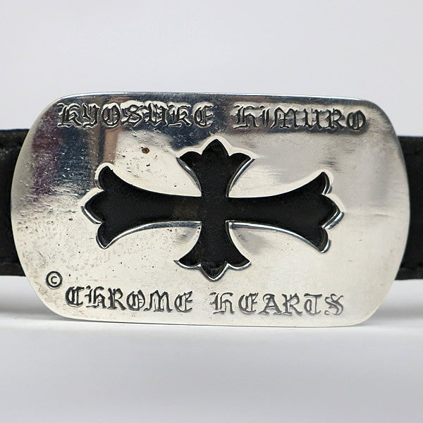 CHROME HEARTS Kyosuke Himuro Dog Tag Leather Size ONE SIZE