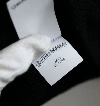 CHROME HEARTS New Floral Cross Cashmere Sweater Black Size L