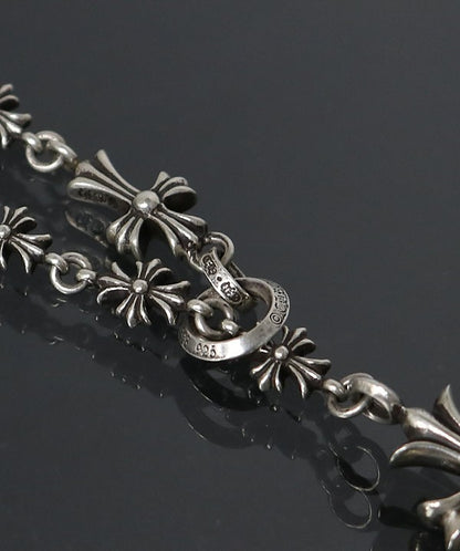 CHROME HEARTS Tiny Fat Cross ECH+ Rosary Choke Size Silver