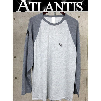 CHROME HEARTS Y NOT Cross Patch Long Sleeve Tee Gray Size L
