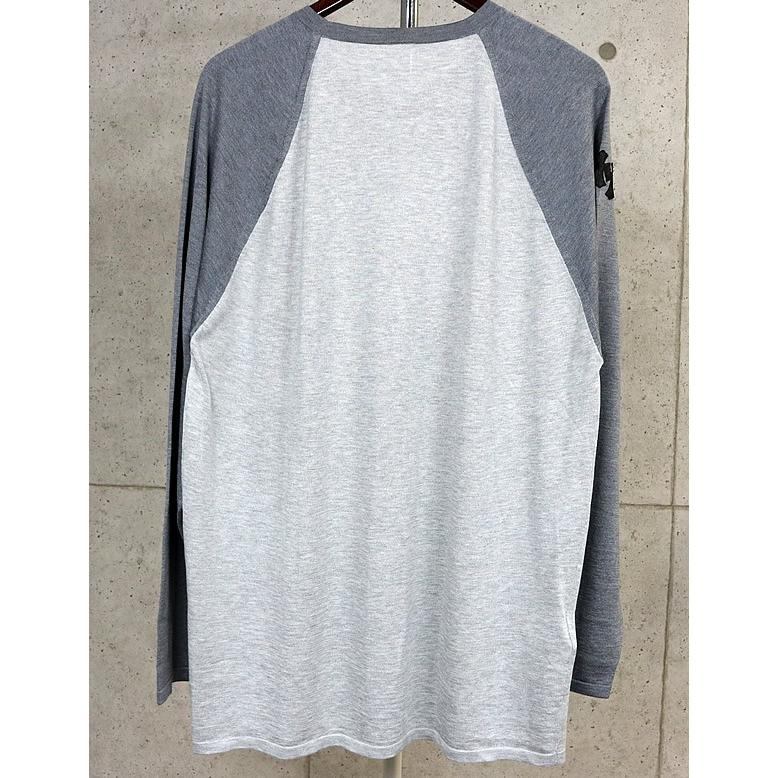 CHROME HEARTS Y NOT Cross Patch Long Sleeve Tee Gray Size L