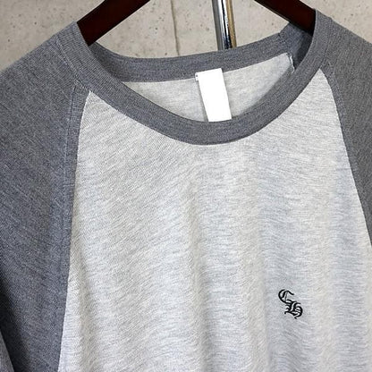 CHROME HEARTS Y NOT Cross Patch Long Sleeve Tee Gray Size L