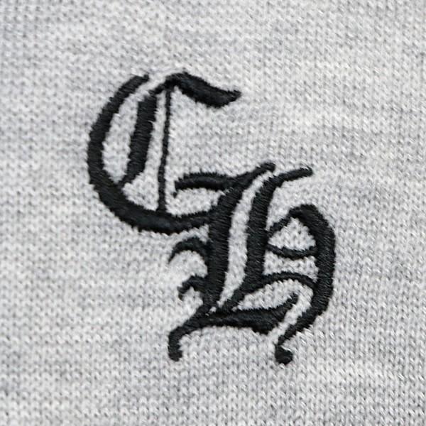 CHROME HEARTS Y NOT Cross Patch Long Sleeve Tee Gray Size L