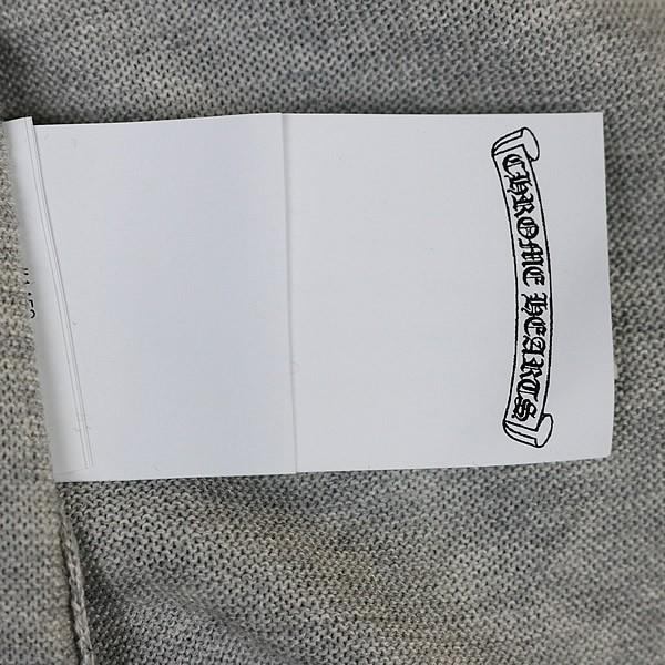 CHROME HEARTS Y NOT Cross Patch Long Sleeve Tee Gray Size L
