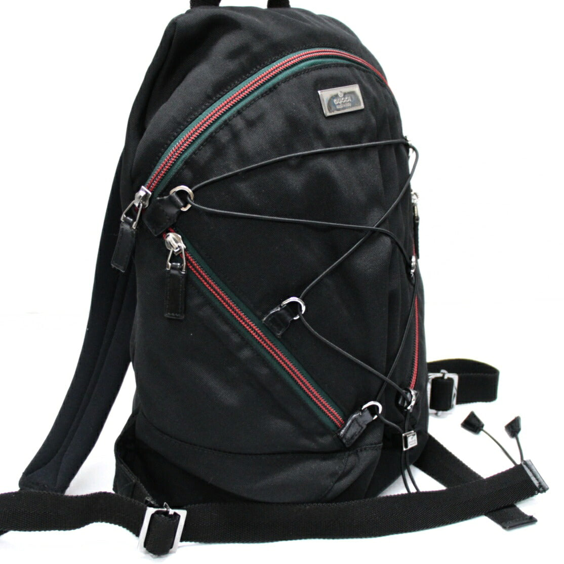 Gucci Sherry Line Canvas Backpack Black Size ONE SIZE