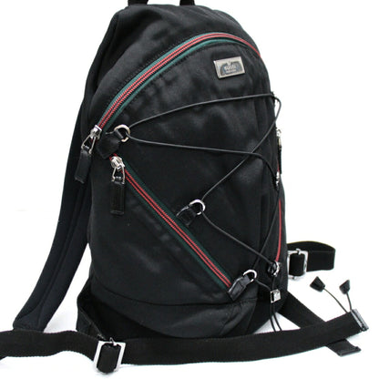 Gucci Sherry Line Canvas Backpack Black Size ONE SIZE