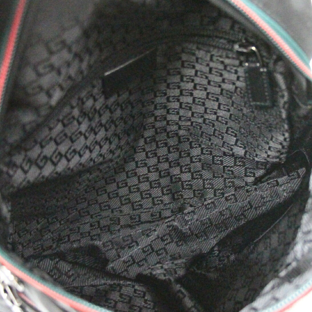 Gucci Sherry Line Canvas Backpack Black Size ONE SIZE