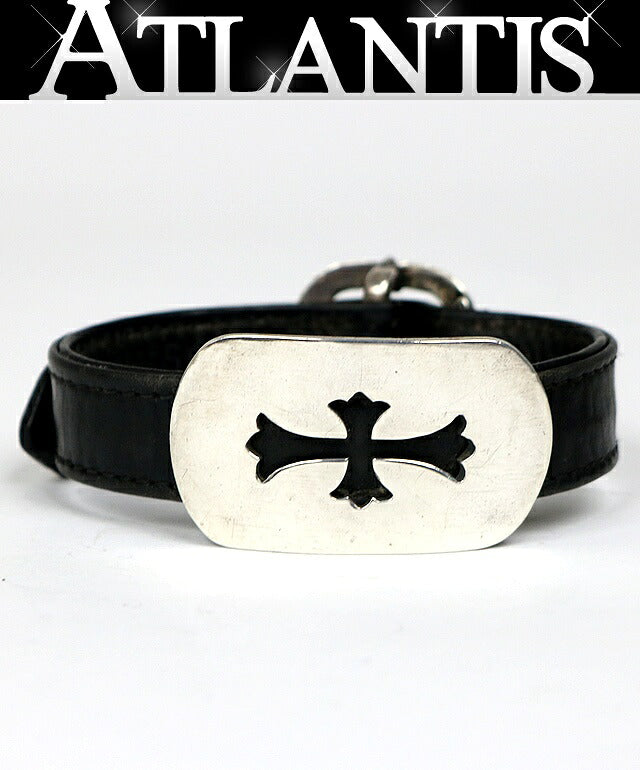 CHROME HEARTS Dog Tag Crossball Leather Size ONE SIZE