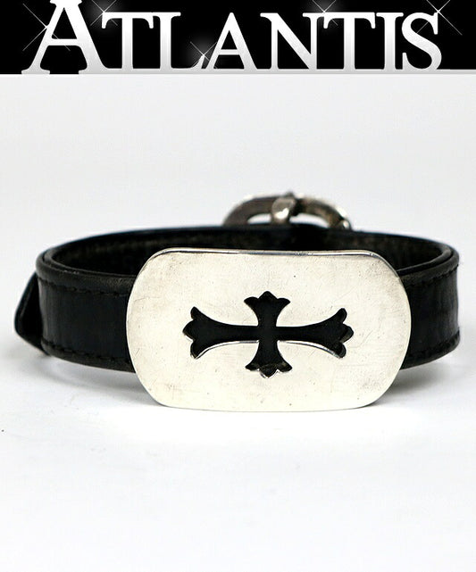 CHROME HEARTS Dog Tag Crossball Leather Size ONE SIZE