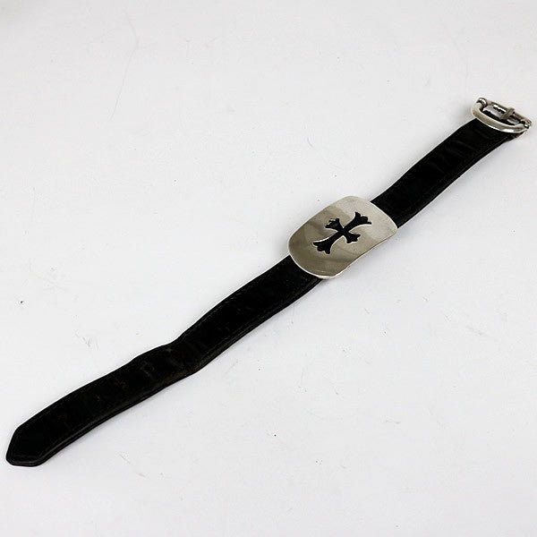 CHROME HEARTS Dog Tag Crossball Leather Size ONE SIZE