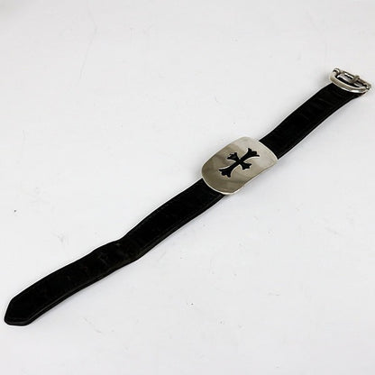 CHROME HEARTS Dog Tag Crossball Leather Size ONE SIZE