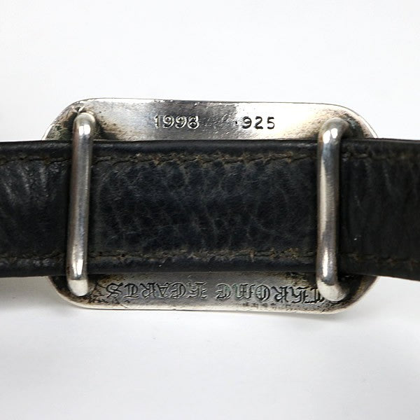 CHROME HEARTS Dog Tag Crossball Leather Size ONE SIZE
