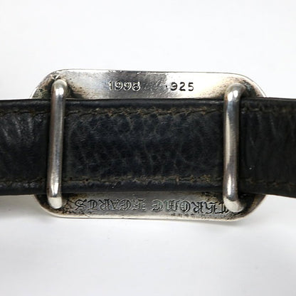 CHROME HEARTS Dog Tag Crossball Leather Size ONE SIZE