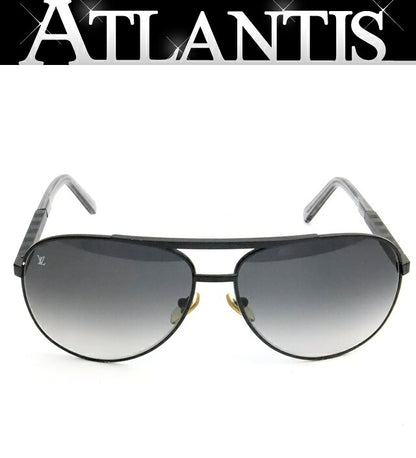 Louis Vuitton Damier Attitude Pilot Sunglasses Black Size 61