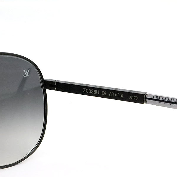 Louis Vuitton Damier Attitude Pilot Sunglasses Black Size 61